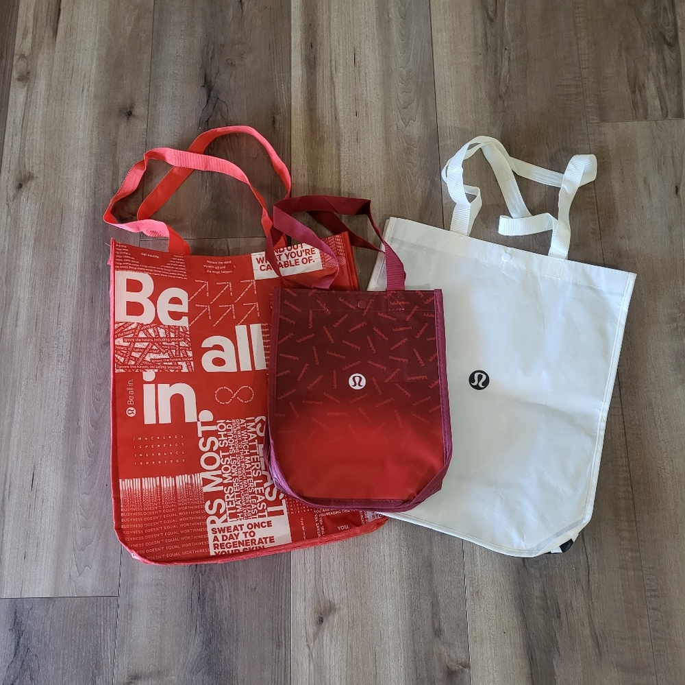 3 LULULEMON bags